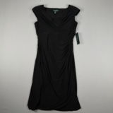Athleta Black Windward Wrap Dress-Size S-NWOT