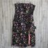 Nina Leonard Women’s Printed Smock Neck Midi Dress Blue