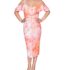 Plaza South Womans Formal Midi Dress Sz 18 Romantic Ruffle Special Occasion Red