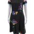Retro Women Dresses 2022 Short Sleeve Turn Down Collar Pockets Button Long Loose