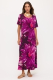 Travel Knit Dress, long A-Line, S/S, Stretchy NO-IRON poly/span.   #440p