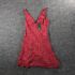 Fresh Produce medium cosmos pink $68 Sunrise cotton flounce v neck dress nwt m