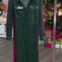 French Vintage Print Dress O-Neck Spaghetti Strap Irregular Ruffles Beach Dress