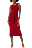 Colleen Lopez Wrap-Front Sleeveless Maxi Dress Rhubarb