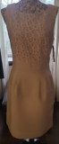 Tahari by Arthur Levine sleeveless Dress Womens UK 8 Cream Business MOB Event