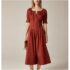 Tahari by Arthur Levine sleeveless Dress Womens UK 8 Cream Business MOB Event