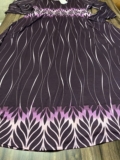 LuLaRoe Ryane Long Sleeve Empire Waist Dress Purple Dip Palms Floral XS 2/4 New