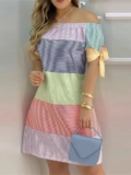 Vestidos Casuales De Verano Para Mujer Ropa De Moda Casual Manga Corta Estampado