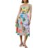 B DARLIN Womens Balloon Sleeve Scoop Neck Short Party Fit + Flare Dress