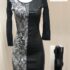 Pact Women’s Fit & Flare Midi Dress Large Regular Midnight Blue Palms