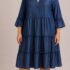 Nina Leonard Women’s Tiered Button Front Dress Bronze