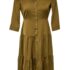 Mlle Gabrielle faux tencel denim dress,plus size,3/4 bell sleeve,ruffels.