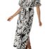 Skims Smooth Layers Midi Dress in Obsidian, Size Small