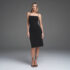 G by Giuliana Woven Embroidered Puff-Sleeve Midi Dress Black Palm