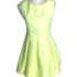 Women’s summer deep V-neck bubble short sleeve casual holiday dress party dress