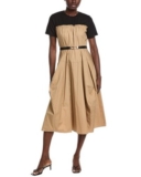 Gracia Color Contrast Midi Dress Women’s