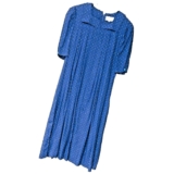 VTG Maxi Dress Belle France Sailor Collar Purple Cottagecore Prairie Womens 8