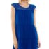 BeBop Women’s Boho Print Dress Size L Blue Teal Orange Tie Neck