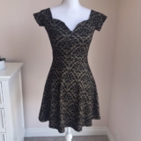 Forever 21 Fit-n-flare dress off shoulder Medium Goth