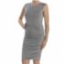 A New Day Women’s Satin Slip Dress Spaghetti Straps M Pink Ruched Front NWT
