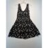 ELIZA J Navy Off the Shoulder 3D Sheer Sleeve Scuba Crepe Maxi Gown Dress 4 = S
