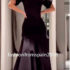 NEXT UP Sequined Gown Juniors Size 9/10 Espresso Brown Strappy High Slit NWT