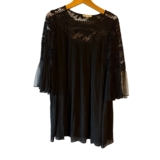 Rebellion Black Lace Bell Sleeve Dress Size 1X Fairy Grunge Whimsigoth Witchy