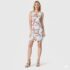 Christian Siriano Dress Women’s Size S Blue Gray Snake Boho Print Stretch Tunic