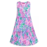 Disney Parks Lilly Pulitzer Dress Small Lorina Tiered Flowy Minnie Dai…