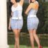Lauren Ralph Lauren Black and White Geometric Gathered Waist Midi Dress Size 2