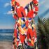 Lilly Pulitzer Lorina Swing Mini Dress Printed Cotton Tiered Ruffle L 288127