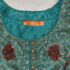 Belle by Kim Gravel Women’s Dress Sz L Perfect Pique Batik Chic Zip Green