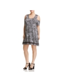 LYSSE Womens Stretch Elbow Sleeve Scoop Neck Short Party Shift Dress Plus