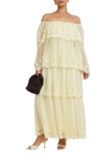 ELOQUII Women’s Plus Size Tiered Lace Maxi Dress