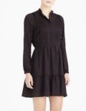 J Crew Mercantile Women’s Black Pintucked Bodice Tiered Dress Prairie Size 0