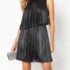 London Times Womens Houndstooth Faux-Wrap V Neck Embellished Dress Pink 18