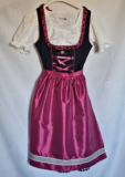 DRESS VINTAGE DER MILDSCHUTZ TRACHTEN TYROL OKTOBERFEST DIRNDL WOMENS US 6 EU 34