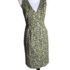 City Studios Juniors’ Drape-Neck Sleeveless Fit & Flare Foil Dress MSRP $69