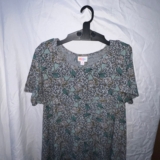 NWOT Lularoe Disney Shirt Dress Womens M King Triton Little Mermaid Grey Pocket