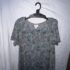 Pact Women’s Fit & Flare Gathered Halter Dress Large Eclipse Purple