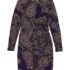 G by Giuliana Woven Embroidered Puff-Sleeve Midi Dress Blue Floral