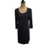 Coast Blue Black Colour Block Shift Pencil Dress UK 12 Wedding Occasion Midi