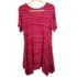 Adidas Plus Size Essentials 3-Stripes Boyfriend T-Shirt Dress Gray White 3X