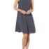 Banana Republic Dress 4 Blue Belted Split Neck Geometric Pockets Long Sleeve NWT