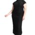 Women’s Floral Cold Shoulder Swing Dress Navy Pink Size Medium Pockets