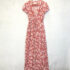 LuLaRoe Amelia Dress Shimmer Gold Roses 🌹  XL 18/20 16/18 Texture Pocket Zipper