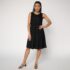 ZARA NWT WOMAN SS25 SPARKLY MESH SHORT DRESS BROWN | 4772/267