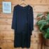 Pact Women’s Large Black Coastal Double Gauze Beach To Brunch Maxi Dress