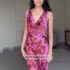 Dotti Dress Womens 14 Red Burgandy Sleevless Belted Formal Party 17246