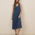 Fresh Produce medium swimming blue waverley swirl Malibu maxi dress $102 nwt m
